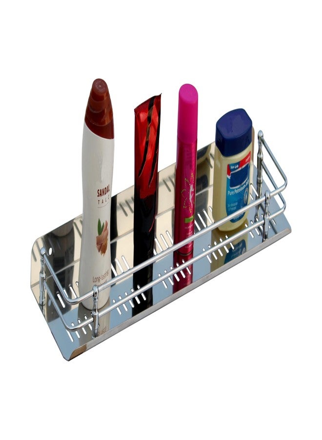 SQUARO Stainless Steel Multi Purpose Bathroom/Shelf/Rack/Kitchen Shelf/Bathroom Accessories (18 Inches) Wall Mount (Piece Of 2) - Image 3